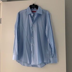 Report Collection Blue Button Down Dress Shirt